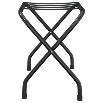 Luggage Rack Black 56x40x49 cm - Sturdy & Foldable Design