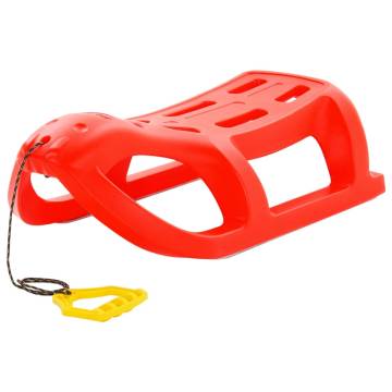 Red Polypropylene Sledge - 80x39.5x25.5 cm | HipoMarket