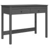 Stylish Grey Desk with Drawers - Solid Pine Wood | Hipomarket