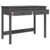 Stylish Grey Desk with Drawers - Solid Pine Wood | Hipomarket