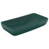 Luxury Rectangular Matt Dark Green Basin - 71x38 cm Ceramic