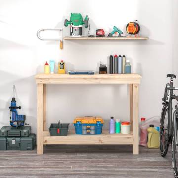 Solid Pine Work Bench 110x50x80 cm - Durable & Stylish