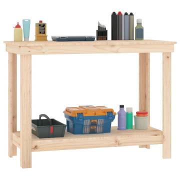 Solid Pine Work Bench 110x50x80 cm - Durable & Stylish