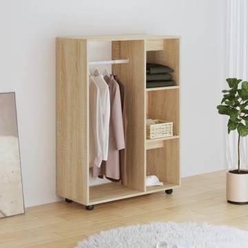 Sonoma Oak Wardrobe 80x40x110 cm - Engineered Wood Storage