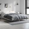 Bed Frame Grey Sonoma 135x190 cm Double Engineered Wood Colour grey sonoma Size 135 x 190 cm 