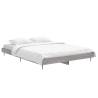 Stylish Grey Sonoma Bed Frame 135x190 cm Double - Hipomarket