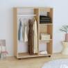 Sonoma Oak Wardrobe 80x40x110 cm - Engineered Wood Storage