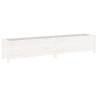 Garden Raised Bed White - Solid Pine 199.5x40x39 cm | HipoMarket