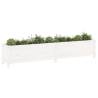 Garden Raised Bed White - Solid Pine 199.5x40x39 cm | HipoMarket