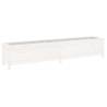 Garden Raised Bed White - Solid Pine 199.5x40x39 cm | HipoMarket