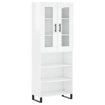 Highboard High Gloss White - Stylish Storage Solution | HipoMarket