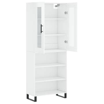 Highboard High Gloss White - Stylish Storage Solution | HipoMarket