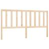 Stylish Solid Wood Pine Bed Headboard - 186x4x100 cm