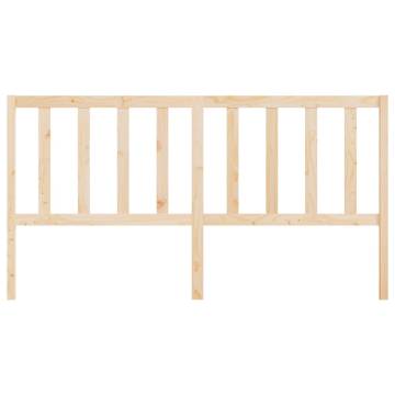 Stylish Solid Wood Pine Bed Headboard - 186x4x100 cm