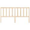 Stylish Solid Wood Pine Bed Headboard - 186x4x100 cm