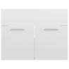 High Gloss White Sink Cabinet - 60x38.5 cm | Hipomarket UK