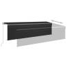 Manual Retractable Awning 5x3m Anthracite with LED & Blind