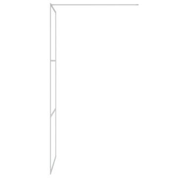 Walk-in Shower Wall Silver 80x195 cm Clear ESG Glass - HipoMarket