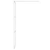 Walk-in Shower Wall Silver 80x195 cm Clear ESG Glass - HipoMarket