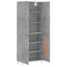 Highboard Concrete Grey - Stylish Engineered Wood Storage