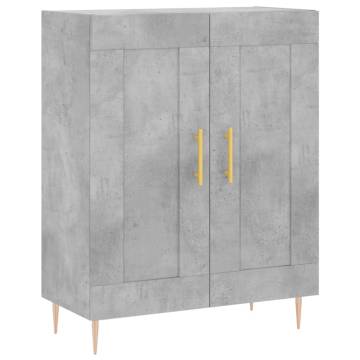 Highboard Concrete Grey - Stylish Engineered Wood Storage