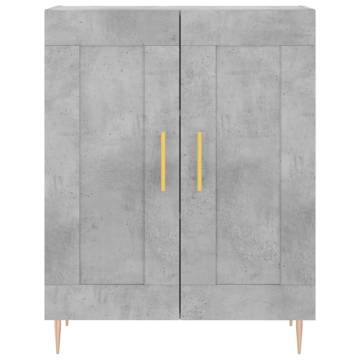 Highboard Concrete Grey - Stylish Engineered Wood Storage