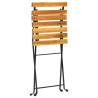 Folding Bistro Chair 4 pcs - Solid Acacia Wood | HipoMarket