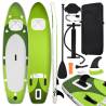 Inflatable Stand Up Paddle Board Set Green 300x76x10 cm Colour green Size 300 x 76 x 10 cm 