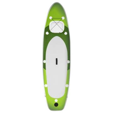 Inflatable Stand Up Paddle Board Set Green - 300x76 cm