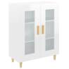 High Gloss White Sideboard 69.5x34x90 cm | HipoMarket