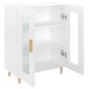 High Gloss White Sideboard 69.5x34x90 cm | HipoMarket