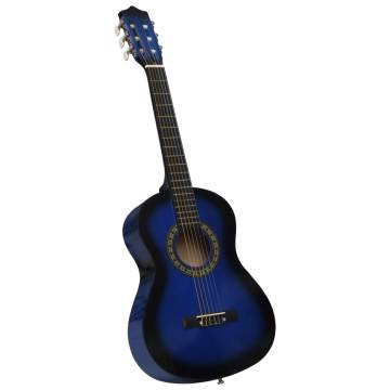 Blue 1/2 Classical Guitar for Beginners & Kids - Hipomarket