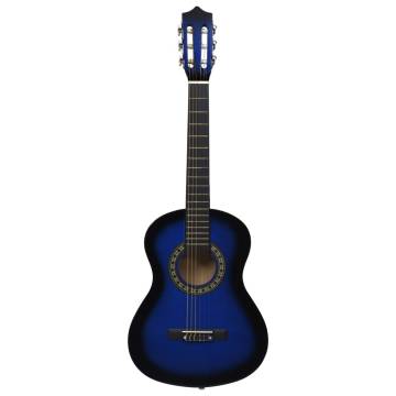 Blue 1/2 Classical Guitar for Beginners & Kids - Hipomarket