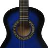 Blue 1/2 Classical Guitar for Beginners & Kids - Hipomarket