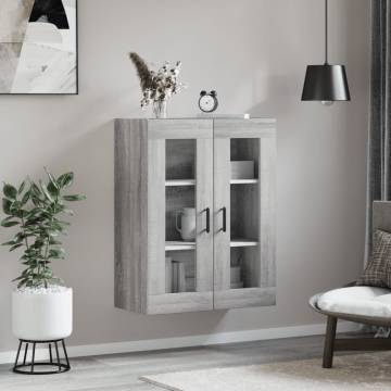 Wall Mounted Cabinet Grey Sonoma - Elegant & Space Saving