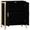 Stylish Black Sideboard - 62x38x70 cm Engineered Wood