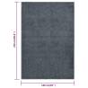 Rug Short Pile 160x230 cm Anthracite | Elegant Floor Decoration