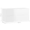 High Gloss White Sink Cabinet - Durable Storage Solution