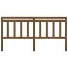 Solid Wood Pine Bed Headboard - Honey Brown 206x4x100 cm