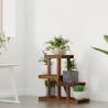 Durable Flower Stand - 58x25x51 cm Solid Wood Fir