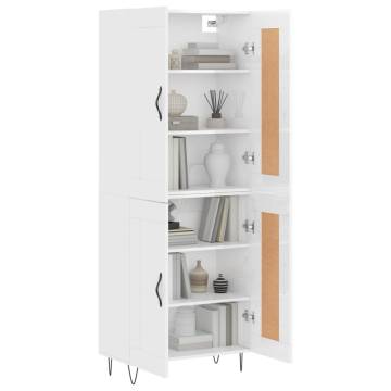 Highboard High Gloss White - Stylish Storage Solution