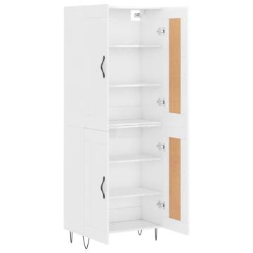 Highboard High Gloss White - Stylish Storage Solution