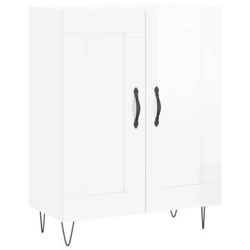 Highboard High Gloss White - Stylish Storage Solution