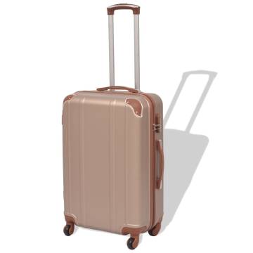 Four Piece Hardcase Trolley Set - Champagne | HipoMarket