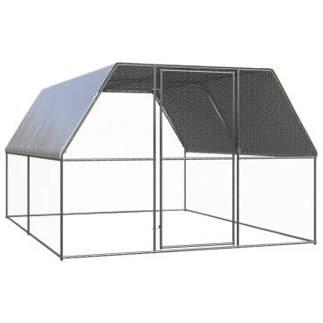 Outdoor Chicken Cage 3x4x2m - Galvanised Steel for Safe Housing