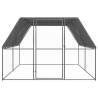 Outdoor Chicken Cage 3x4x2m - Galvanised Steel for Safe Housing