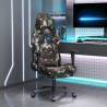 Swivel Gaming Chair with Footrest Black and Camouflage Fabric Colour camouflage Quantity in Package 1 