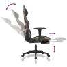 Swivel Gaming Chair with Footrest - Black & Camouflage Fabric