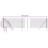 Wire Mesh Fence Anthracite 0.8x25 m - Durable Galvanised Steel