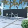 Retractable Side Awning 160 x 500 cm Black - Hipomarket